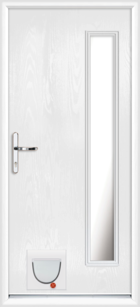 Gwynedd composite doors with catflaps