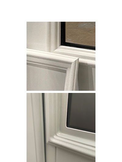 Comparison of composite and UPVC door glazing methods