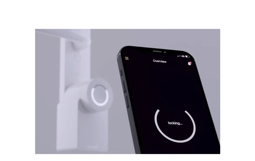 Ultion Nuki door handle operated by smartphone