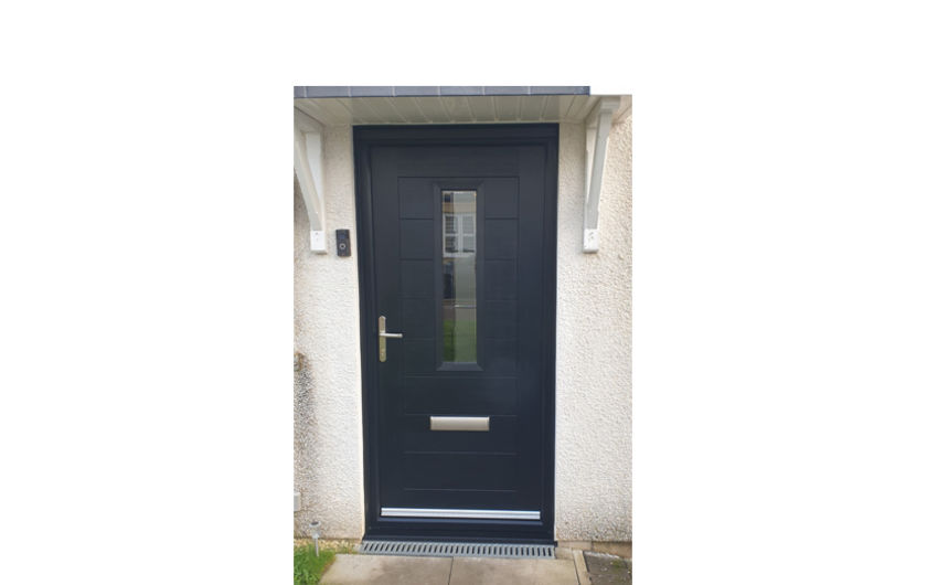 Monza composite front door in anthracite grey