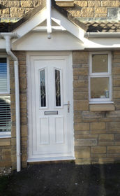 Croydon Kiel white upvc front door