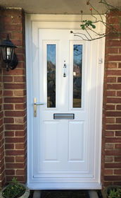 Leeds Sella white upvc front door