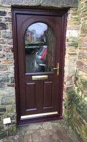 Devon Anice rosewood composite front door