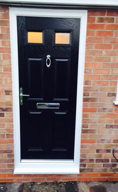 Sussex Anice black composite front door