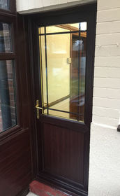 Cardiff Edwardian Bar rosewood upvc back door