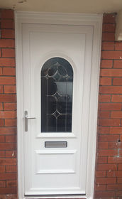 Lewisham Capella white upvc front door