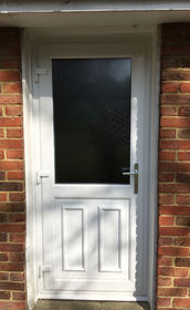 Nottingham Attina white upvc back door