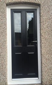 Dorset Anice black composite back door