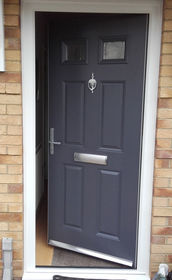 Sussex Anice slate grey composite front door