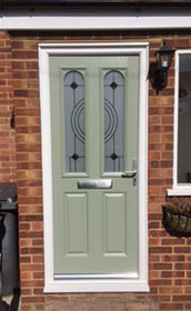 Somerset Black Bellini olive composite front door