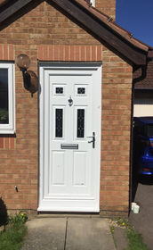 Harrow Seville 4 white upvc front door