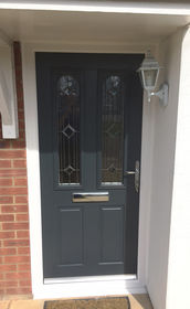 Somerset Crosby anthracite grey composite front door