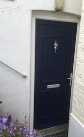 Aberdeen Solid blue upvc front door