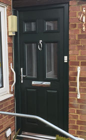 Northumberland Anice green composite front door