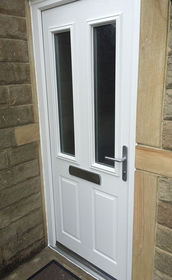 Dorset Anice white composite front door