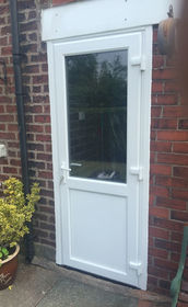 Plymouth Attina white upvc back door