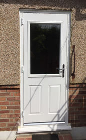 Angus Anice white composite back door