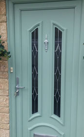 Stafford Raven chartwell green upvc front door