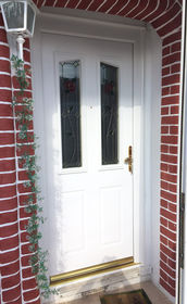 Wiltshire Cardinal white composite back door