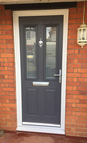 Dorset Anice slate grey composite front door