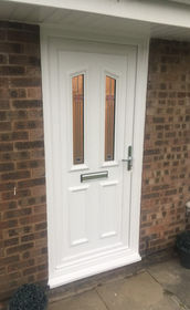 Croydon Sidra white upvc front door