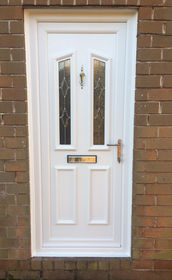 Croydon Kiel white upvc front door