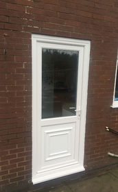 Brent Attina white upvc back door