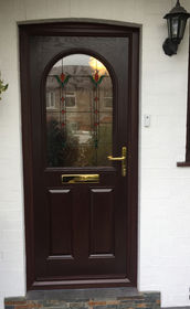 Devon Fia rosewood composite front door