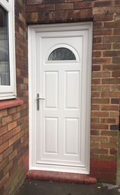 Coventry Iskar white upvc back door