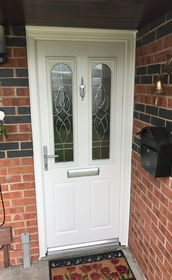 Somerset Zinc Art Elegance white composite front door