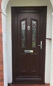 Croydon Messina mahogany upvc front door