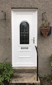 Lewisham World white upvc front door