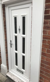 Havering Arbon 6 white upvc front door