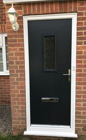 Cumbria Anice anthracite grey composite front door