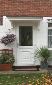 Reading Attina white upvc back door