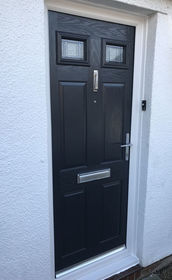 Sussex Victoriana anthracite grey composite front door