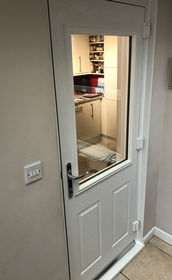 Angus Anice white composite back door