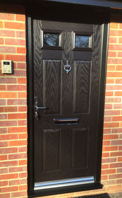 Sussex Anice black composite front door