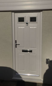 Sussex Anice white composite front door