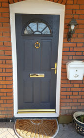 Essex anthracite grey composite front door