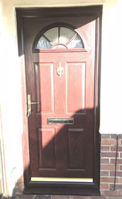 Essex rosewood composite front door