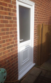 Brent Attina white upvc back door