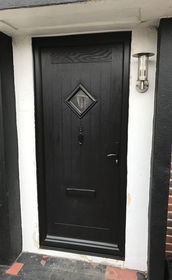 Suffolk Anice black composite front door