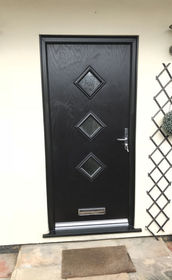 Middlesex Anice black composite front door