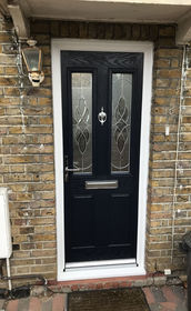 Dorset Zinc Art Elegance blue composite front door