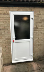 Plymouth Attina white upvc back door