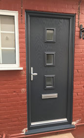 Lincoln Anice anthracite grey composite front door