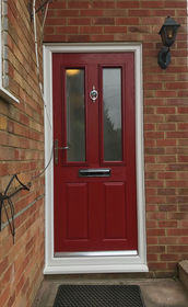 Dorset Anice red composite front door