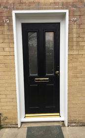 Dorset Anice black composite front door