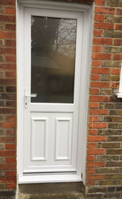 Nottingham Attina white upvc back door